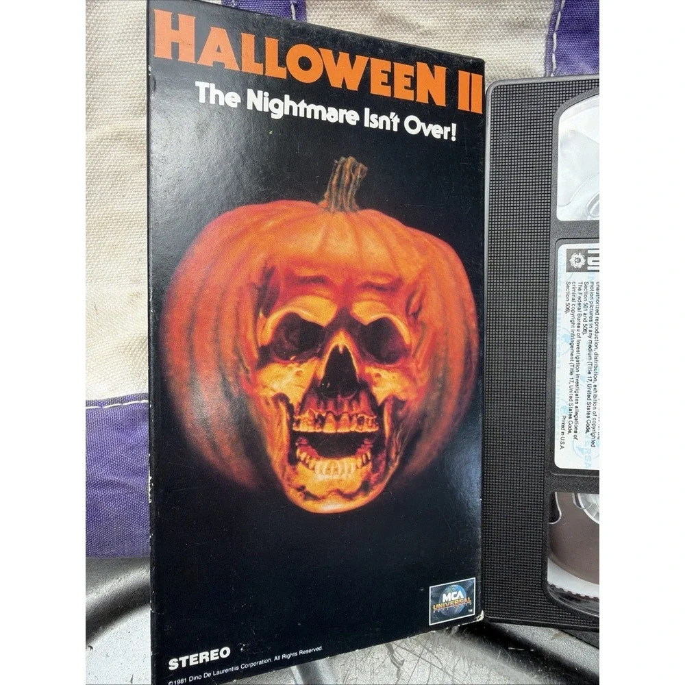 Halloween II 2 VHS Horror 1981 MCA John Carpenter Michael Myers Good Shape